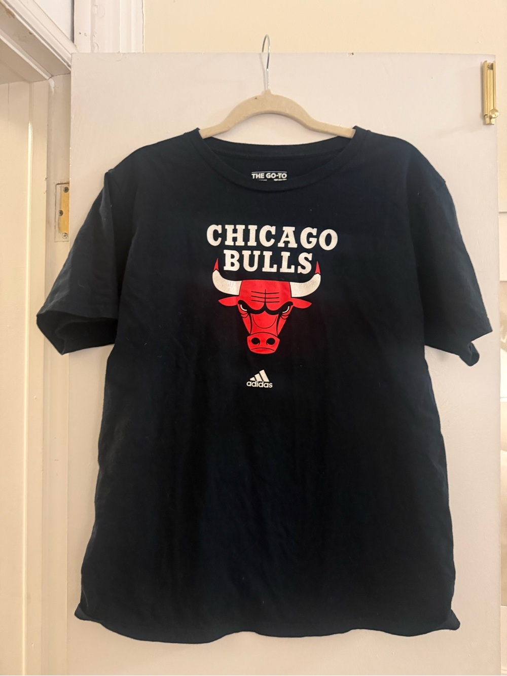 adidas Black Chicago Bulls Graphic Shirt